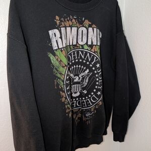 Fashion Nova Black Graphic Crewneck Sweater